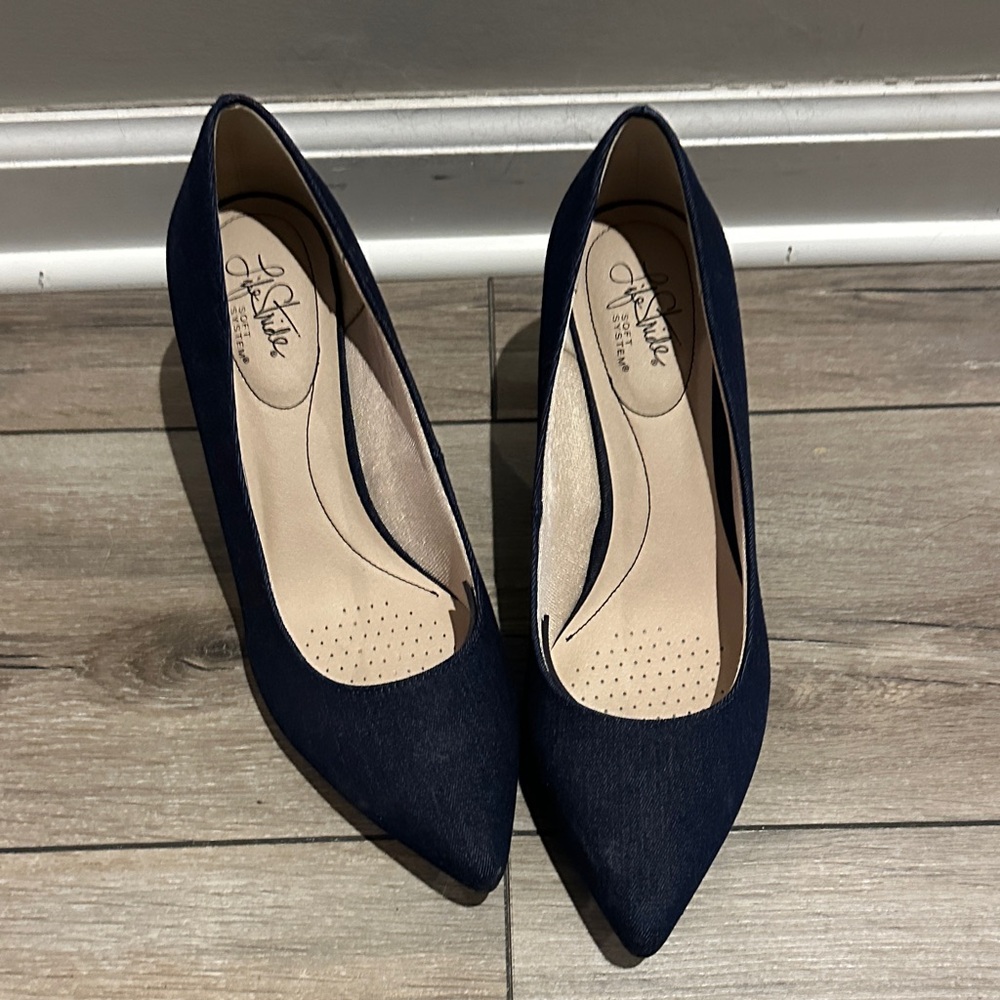 Denim Heels Size 11 Womens